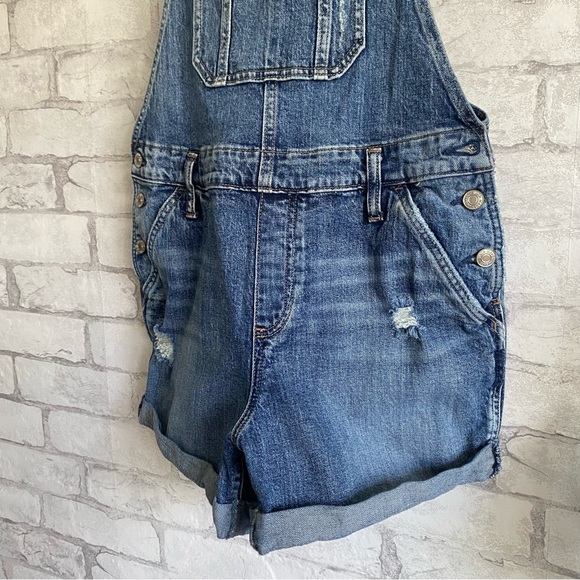 Silver Jeans Co. Denim Shortalls Size Small/Medium - Picture 5 of 16